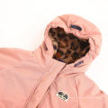 Девочная мода леопардовая фальшивая меховая куртка